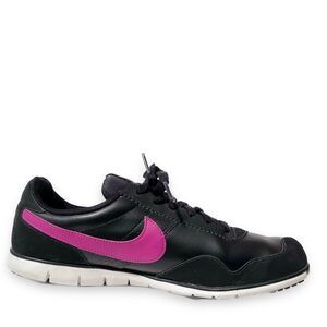 Men Nike Pegasus Black Sneakers with Pink Logo Size 9.5 Great Condition